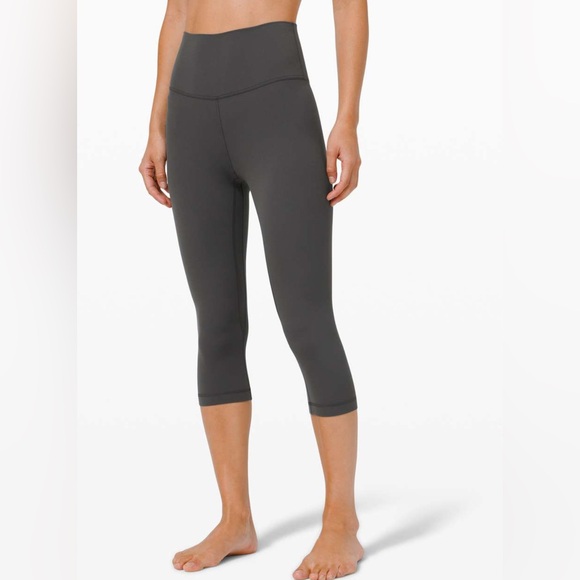 134. Lululemon Align High Rise Crop 17" in Graphite Grey - Picture 2 of 11